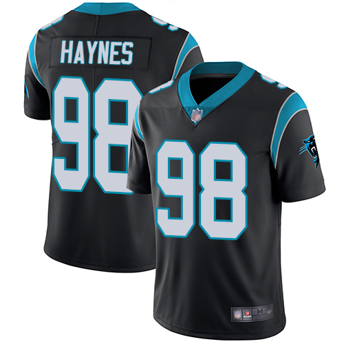 Carolina Panthers Limited Black Men Marquis Haynes Home Jersey NFL Football #98 Vapor Untouchable